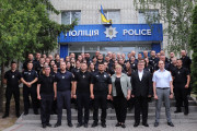 Особовий склад Вараського РВП з міським головою м. Вараш Олександром Мензулом, керівництвом Вараської міської військової адміністрації, Вараського РТЦК та СП, а також Вараської окружної прокуратури