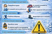 Для мешканців: порядок дій під час ускладнення погодних умов 